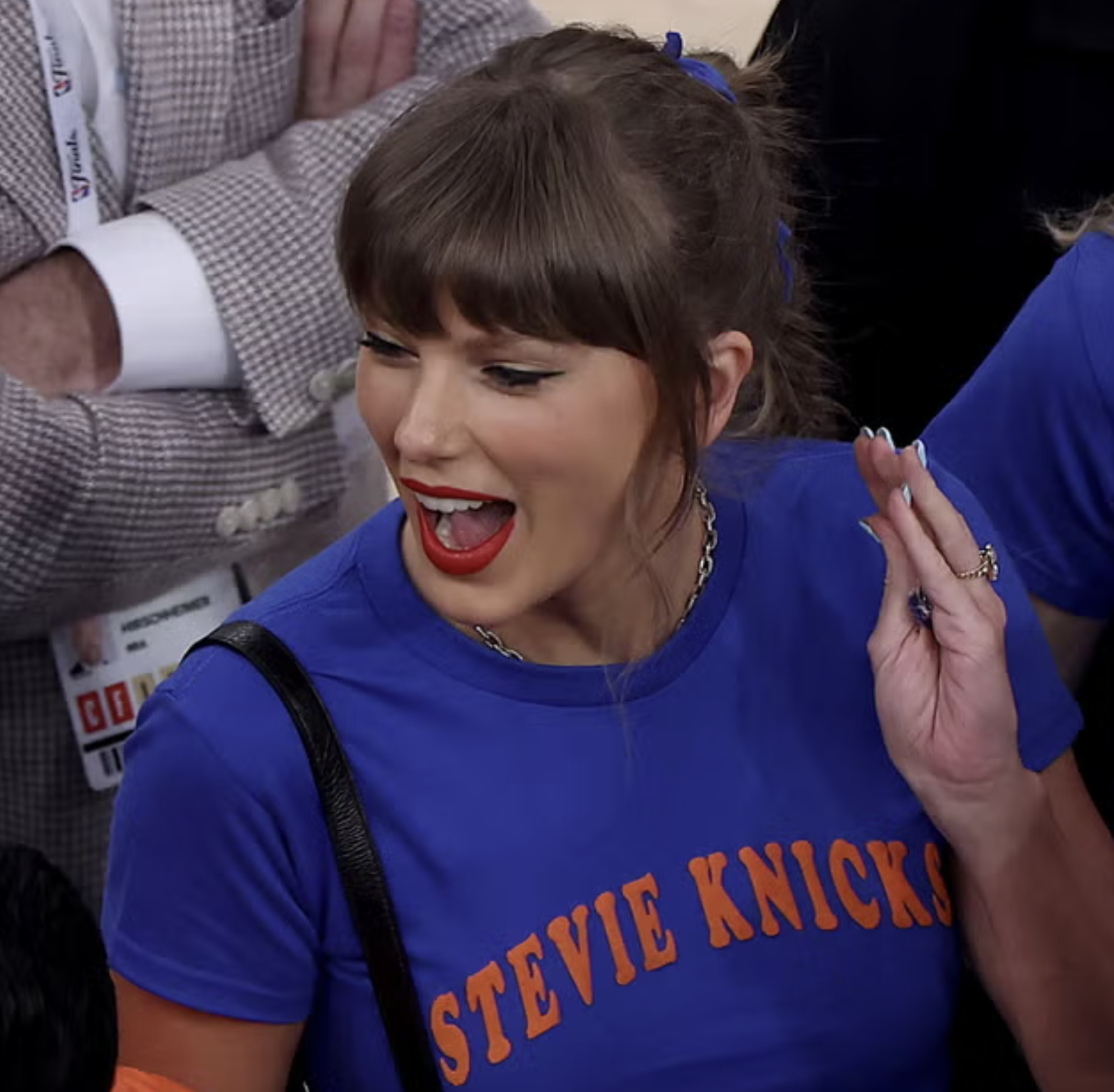 Stevie Knicks Puff Print Crop